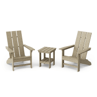 Freedom 3-Piece Modern Adirondack Set with Side Table