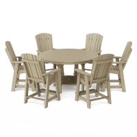 Heritage 7-Piece Round Counter Height Dining Set