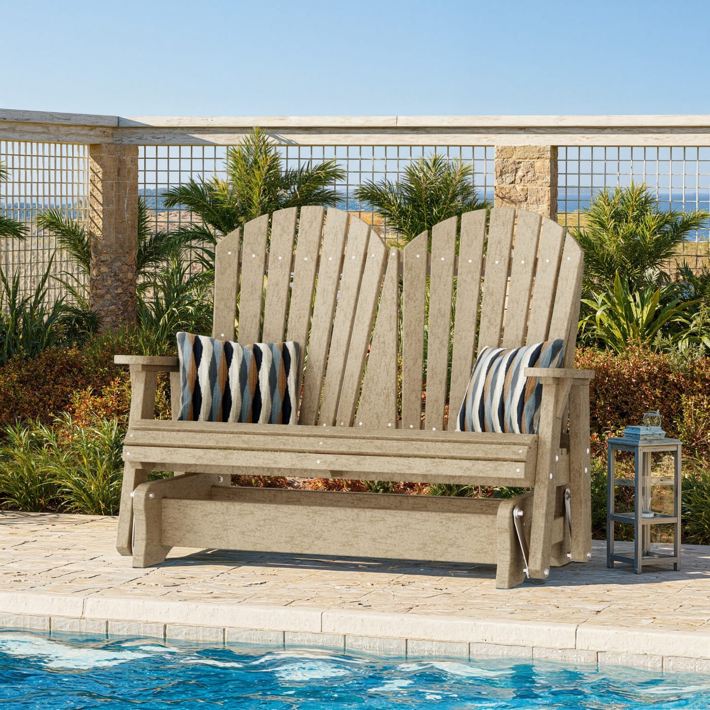 Heritage Double Adirondack Glider