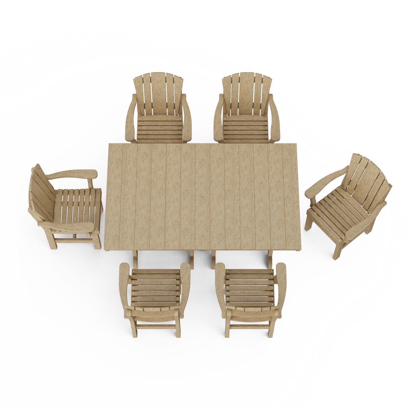 Heritage 7-Piece Arm Chair Rectangular Dining Set