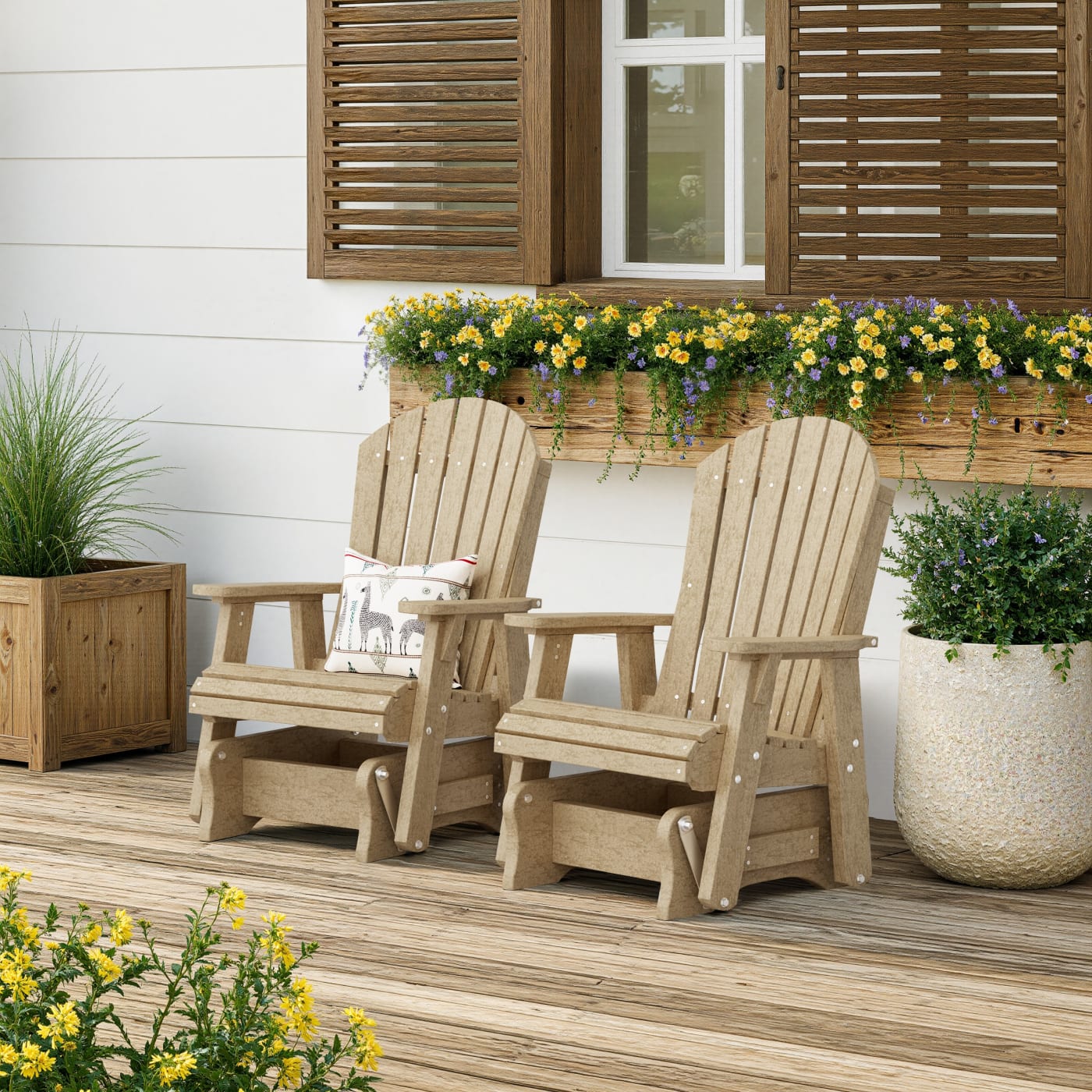 Heritage Adirondack Glider Chair Set of 2