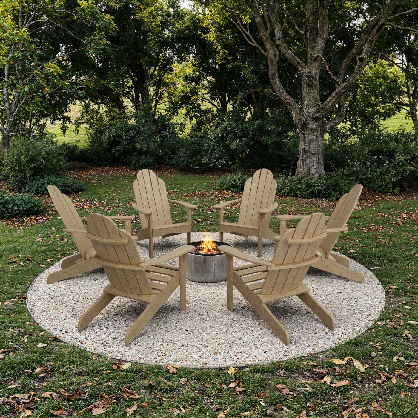 Classic Adirondack Chairs Set of 6