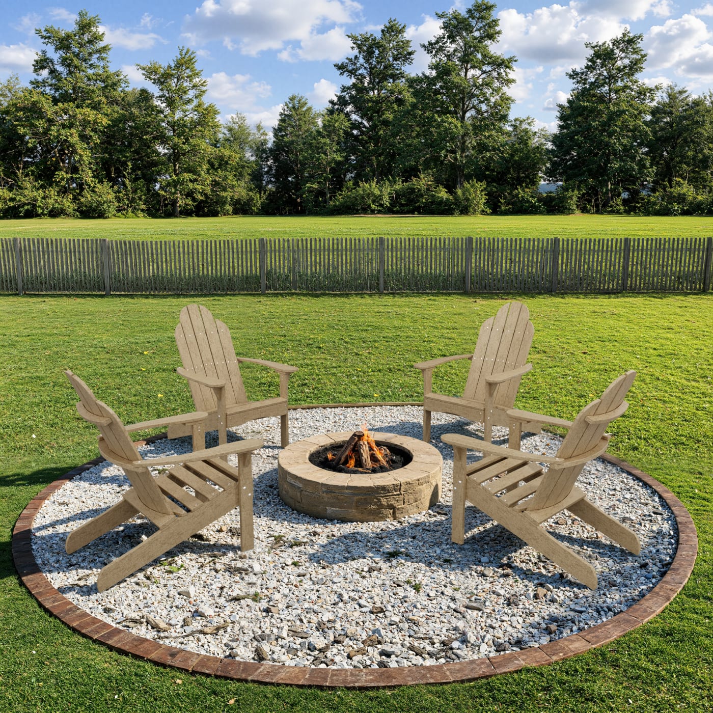Classic Adirondack Chairs Set of 4