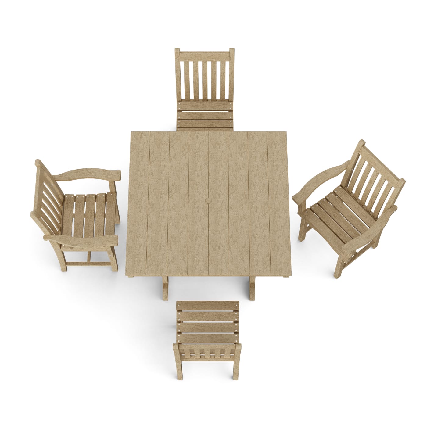 Classic 5-Piece Square Dining Set