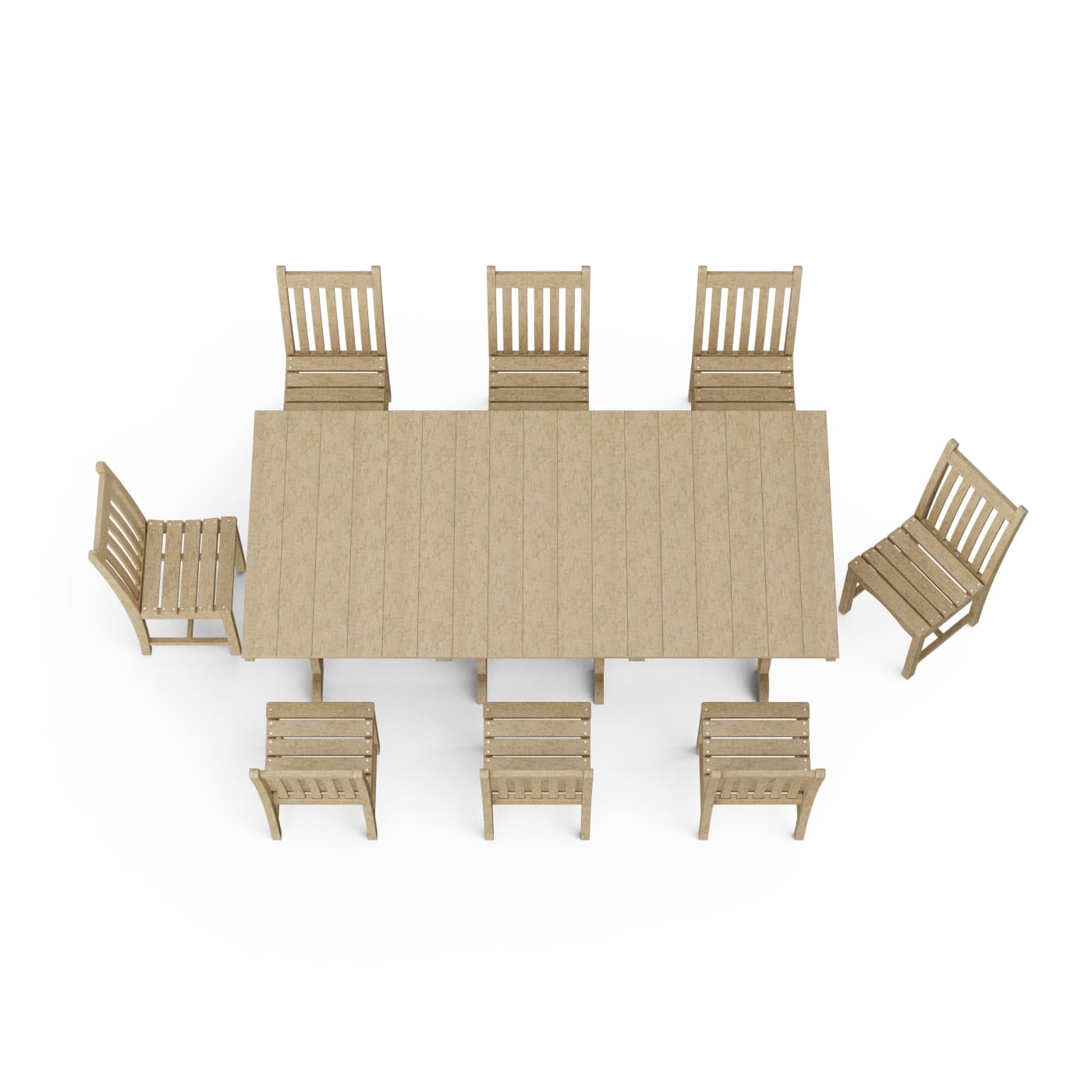 Classic 9-Piece Side Chair Rectangular Dining Set