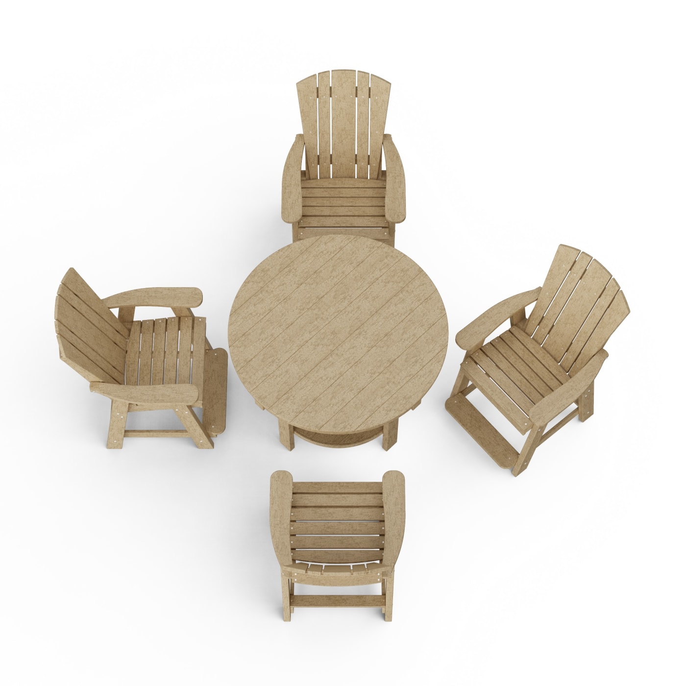 Heritage 5-Piece Round Counter Height Dining Set