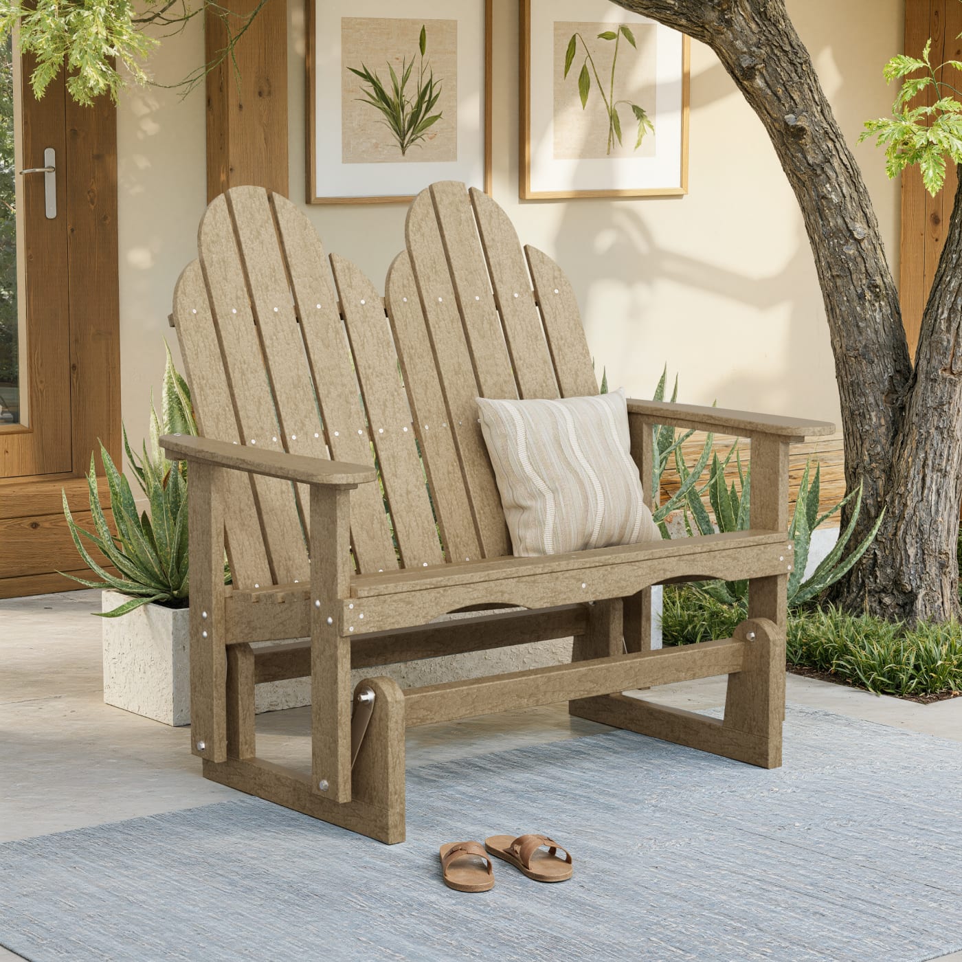 Classic Adirondack Glider