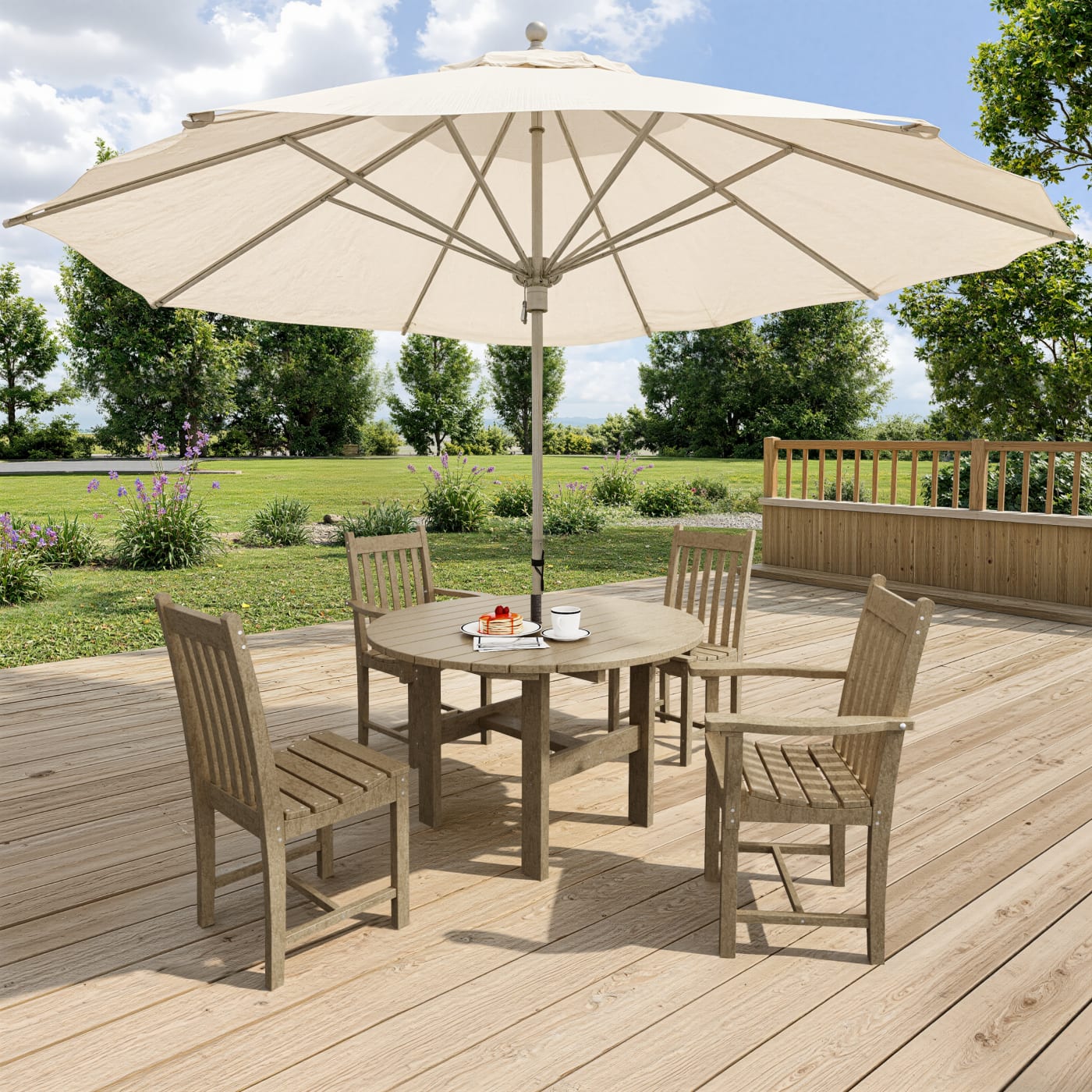 Classic 5-Piece Round Dining Set