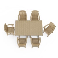 Heritage 7-Piece Arm Chair Rectangular Dining Set
