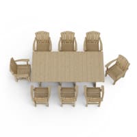 Heritage 9-Piece Arm Chair Rectangular Dining Set
