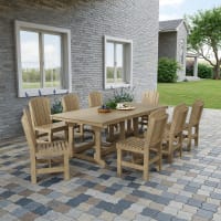 Heritage 9-Piece Side Chair Rectangular Dining Set