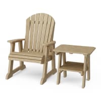 Heritage Casual Porch Adirondack Chair with Side Table