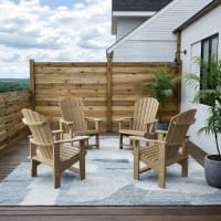Heritage Upright Adirondack Chairs Set of 4