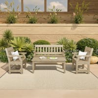 Heritage 4-Piece Garden Table and Bench Set