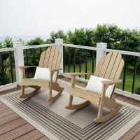 Classic Adirondack Rocking Chairs Set of 2
