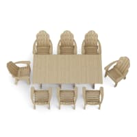 Classic Adirondack 9-Piece Rectangular Dining Set