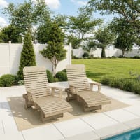 Signature Chaise Lounge with Arms Set of 2