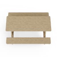 Heritage 72" Picnic Table with Attached Benches