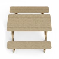 Heritage 72" Picnic Table with Detached Benches