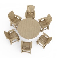 Heritage 7-Piece Round Counter Height Dining Set