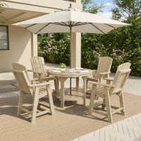Heritage 5-Piece Round Counter Height Dining Set