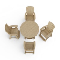 Heritage 5-Piece Round Counter Height Dining Set