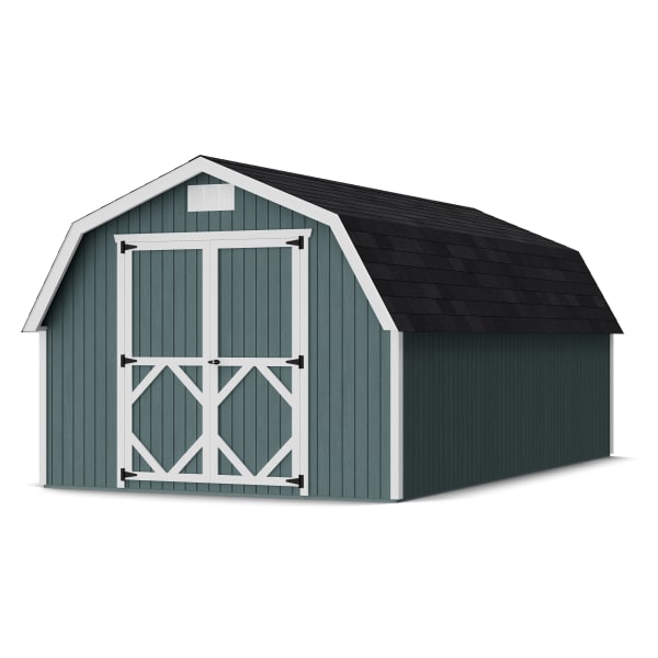 Front view of Classic Gambrel 4' Barn Shed