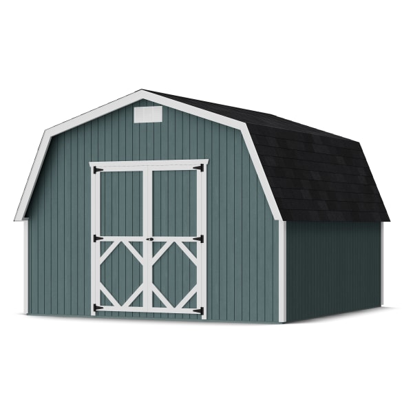 Front view of Classic Gambrel 4' Barn Shed