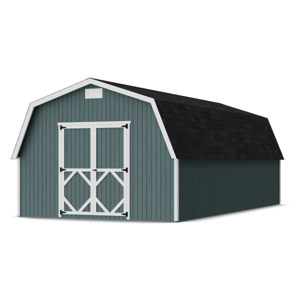Front view of Classic Gambrel 4' Barn Shed