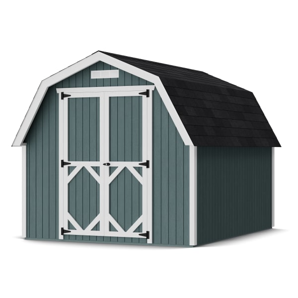 Front view of Classic Gambrel 4' Barn Shed