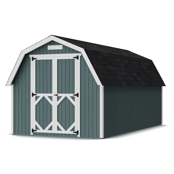 Front view of Classic Gambrel 4' Barn Shed