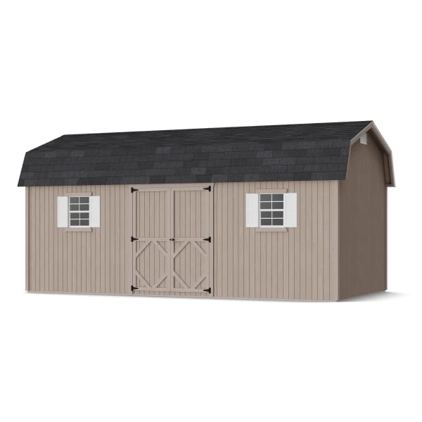 Rendering of Classic Workshop Barn Shed in assembly process ready to be painted.