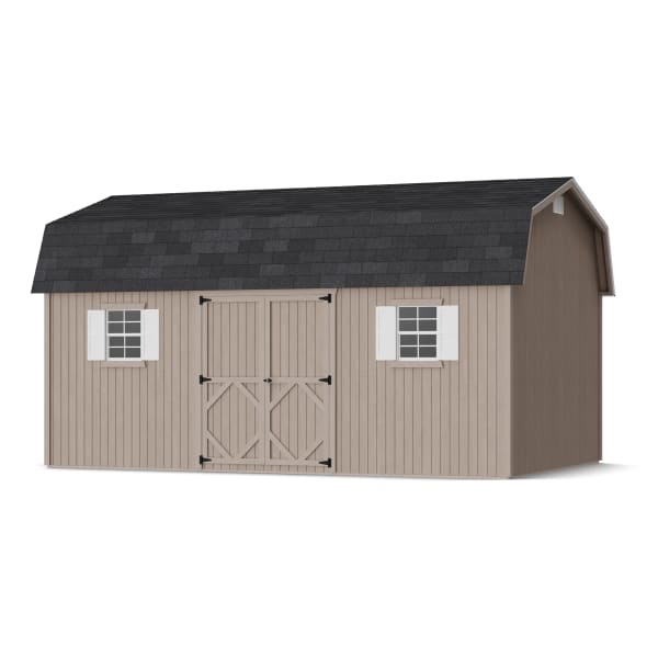 Rendering of Classic Workshop Barn Shed in assembly process ready to be painted.