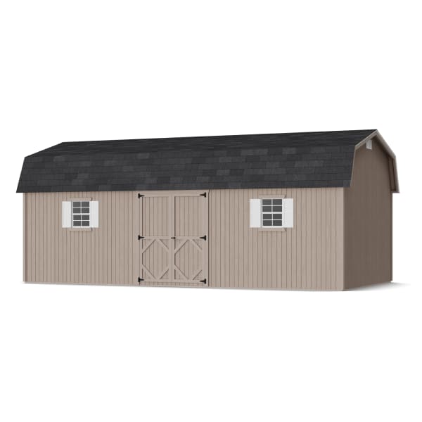 Rendering of Classic Workshop Barn Shed in assembly process ready to be painted.