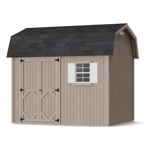 Rendering of Classic Workshop Barn Shed in assembly process ready to be painted.