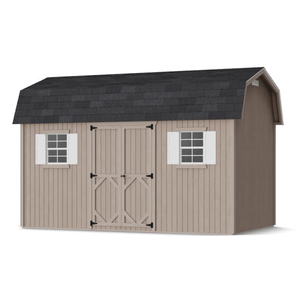 Rendering of Classic Workshop Barn Shed in assembly process ready to be painted.