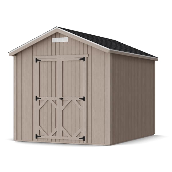 Rendering of Classic Gable Shed in assembly process ready to be painted.