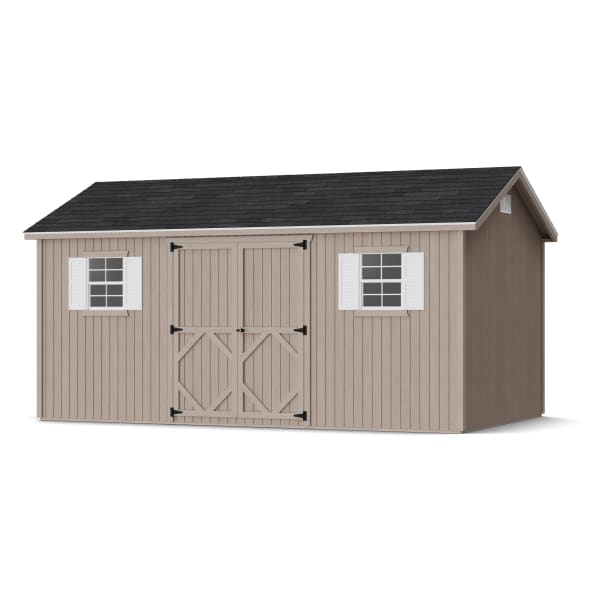 Rendering of Classic Workshop Shed in assembly process ready to be painted.