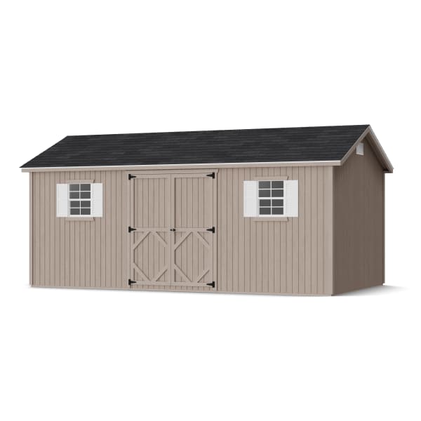 Rendering of Classic Workshop Shed in assembly process ready to be painted.
