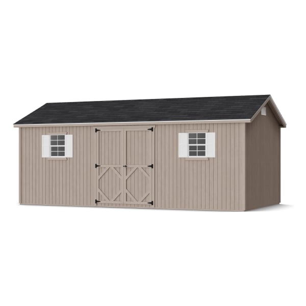 Rendering of Classic Workshop Shed in assembly process ready to be painted.