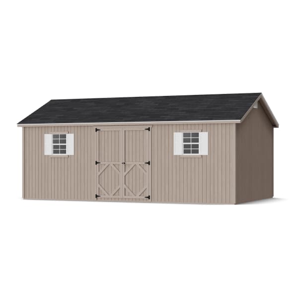 Rendering of Classic Workshop Shed in assembly process ready to be painted.