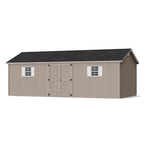 Rendering of Classic Workshop Shed in assembly process ready to be painted.