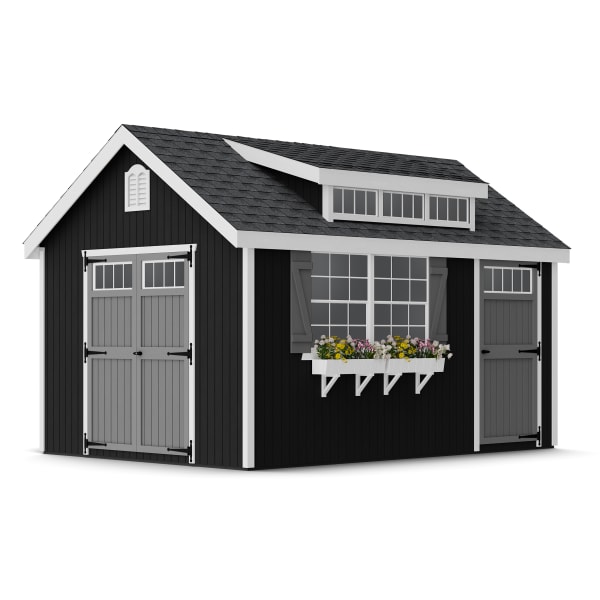 Rendering of Colonial Lexington Shed with shingles and paint.
