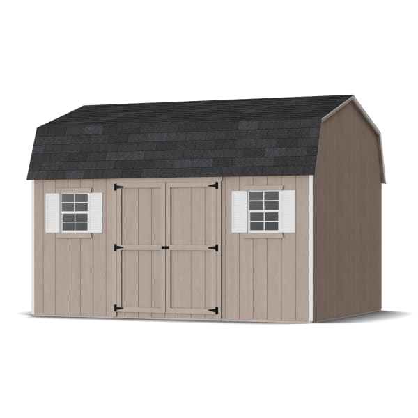 Rendering of Value Workshop Barn Shed in assembly process ready to be painted.