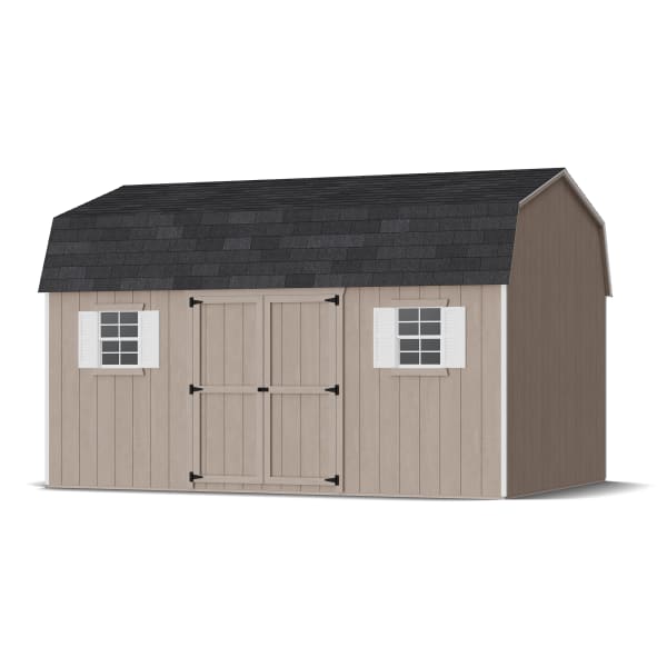 Rendering of Value Workshop Barn Shed in assembly process ready to be painted.