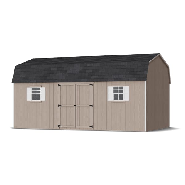 Rendering of Value Workshop Barn Shed in assembly process ready to be painted.