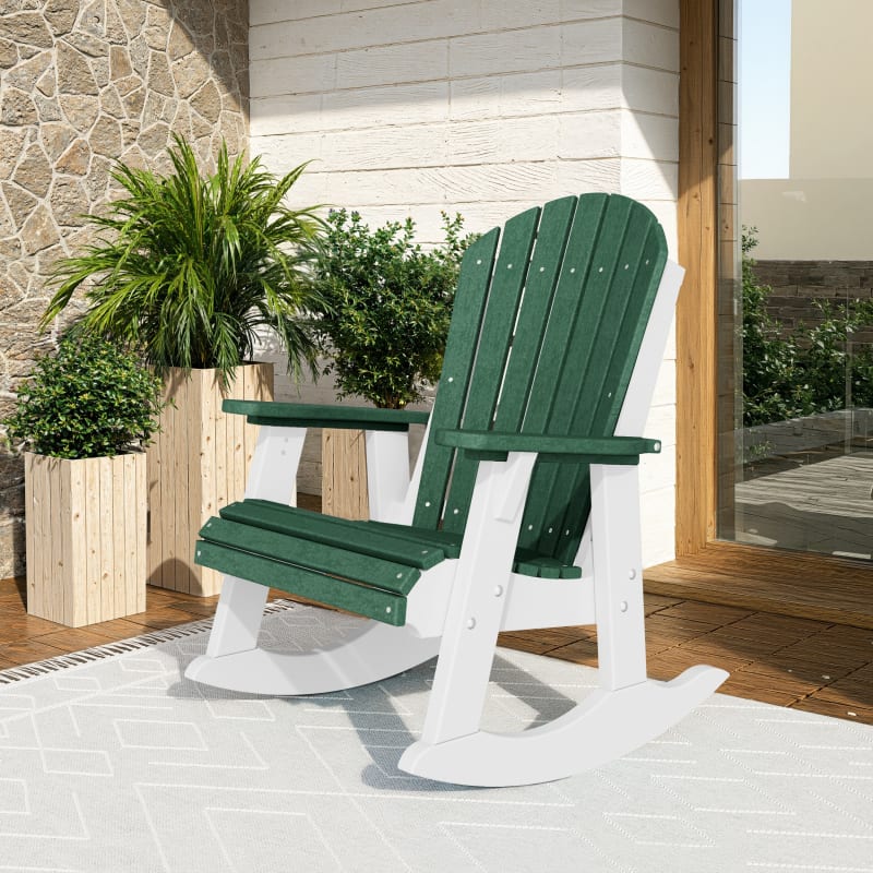 Rocking Chairs in Turf Green and White