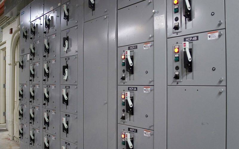 Electrical wiring systems installed.