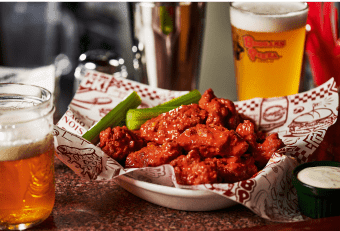 Browse wings from Beggars Pizza