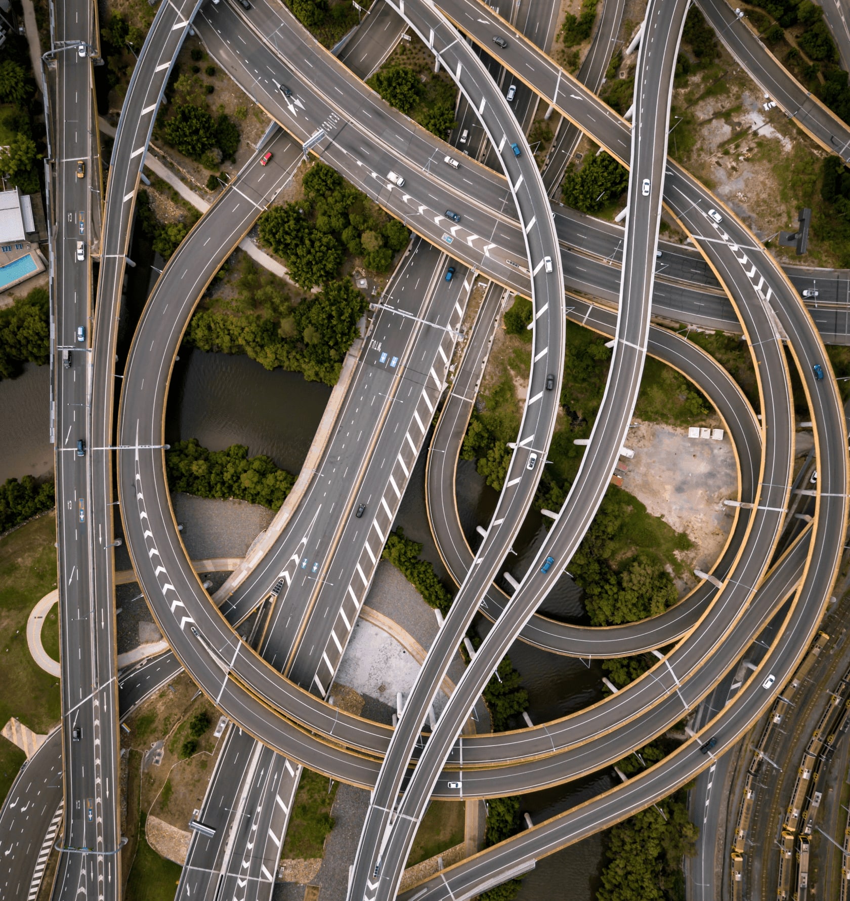 Aerial View of highway